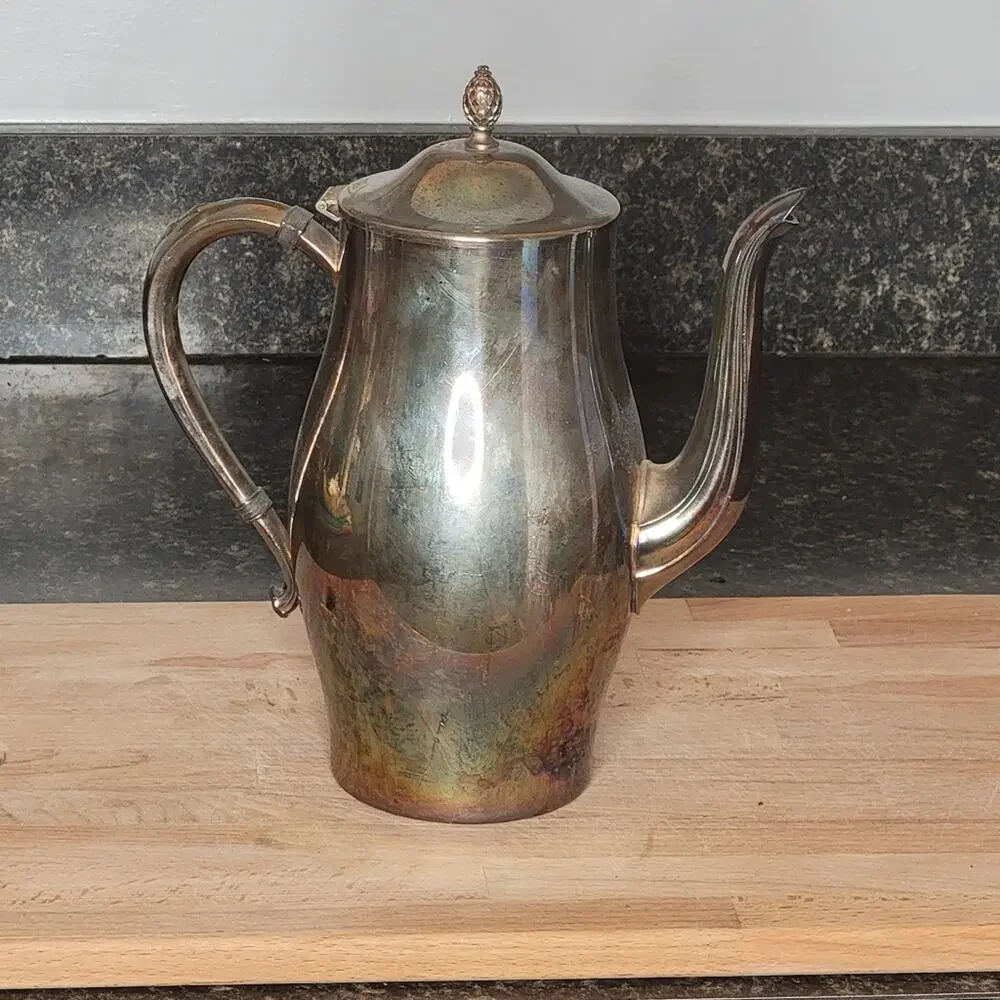 Paul Revere William Rodgers Silver Coffee Server, Sugar Bowl, and Creamer